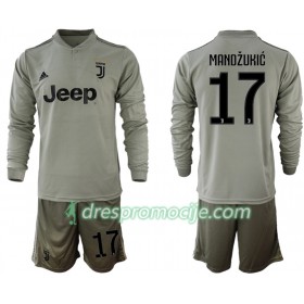 Juventus Dres MANDZUKIC 17 Dječji Gostujući 2018/19 Dugim Rukavima